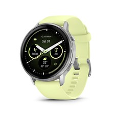 Garmin Venu 4, 45mm, Silver with Citron Silicone band 010-03014-02