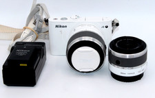 Nikon 1 J3 14.2MP Digital Camera - White (Kit w/ VR 10-30mm & 30-110mm Lens)