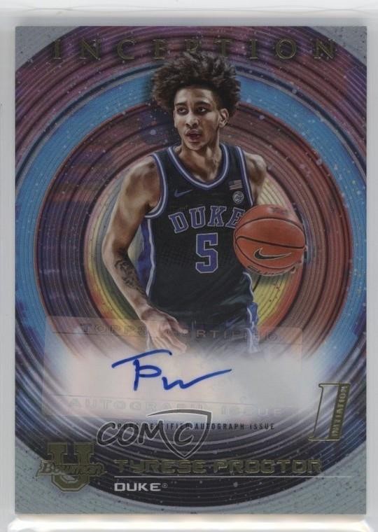 2022-23 Bowman Inception University Tyrese Proctor #BIA-TP Auto 13bp