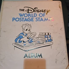 The Disney World Of Postage Stamps Vintage Album 1980 Incomplete 