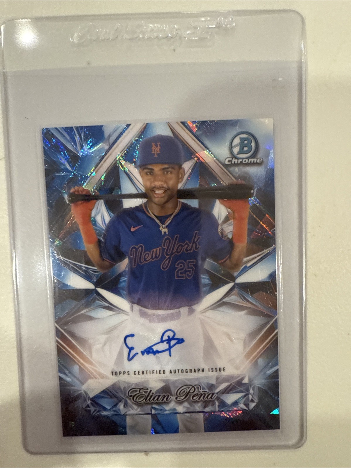 2025 Bowman Chrome Sapphire Elian Pena Sapphire Selections Auto