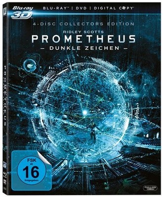 Blu-ray/ Prometheus - Dunkle Zeichen - 3D + 2D Version !! Topzustand !!