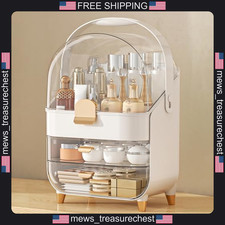Makeup Organizer with 3 Tiers, Clear Vanity Storage for Skincare and Cosmetics