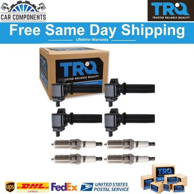 New Ignition Coil & Iridium Spark Plug Set For 2012-2019 Ford Lincoln Land Rover