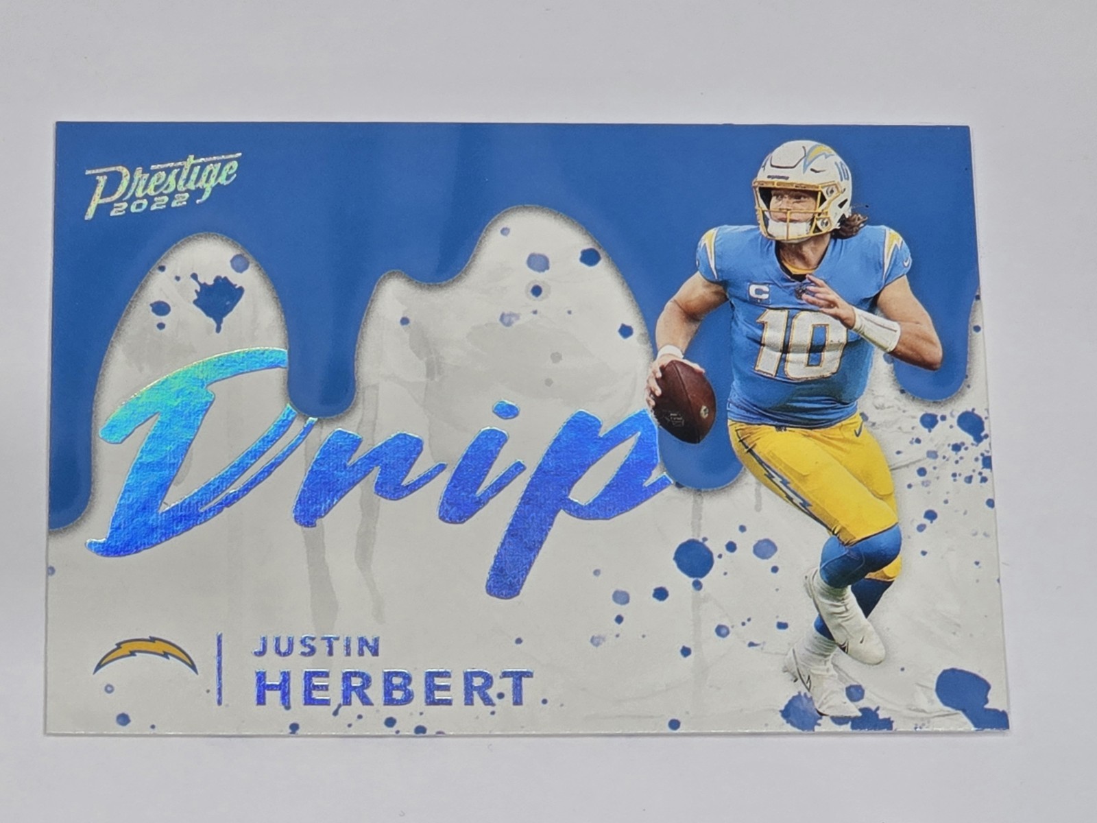 🔥2022 Panini Prestige NFL Drip Justin Herbert #ND-4 Case Hit SSP Chargers