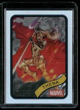 2025 Topps Chrome Marvel #2 Thena Refractor