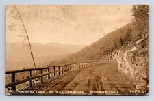 RPPC Hairpin Turn Western Slope Mohawk Trail MA CR Canedy Real Photo Postcard