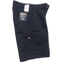 Dickies Twill Work Shorts Mens 34x13 Loose Fit Media Pocket Black NEW