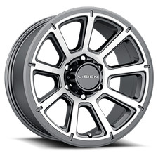 4 New 20x9 Vision 353 Turbine Gunmetal Machined 6x139.7 6x5.5 Et18 Wheels Rims