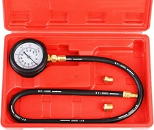 JIFETOR Oil Pressure Tester Kit, Professional Engine Diagnostic Red Case 
