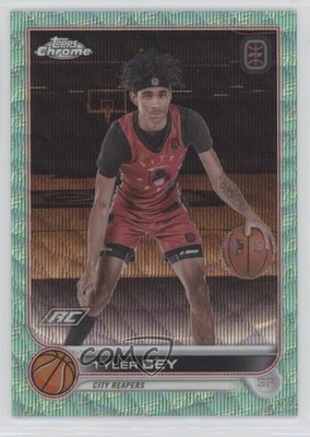 2022 Chrome OTE Overtime Elite Aqua & Green Wave Refractor /199 Tyler Bey 1ij1