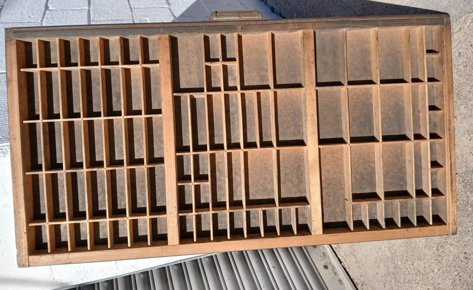 Vintage Printers Type Drawer Hamilton style Letterpress Shadow Box Kelsey