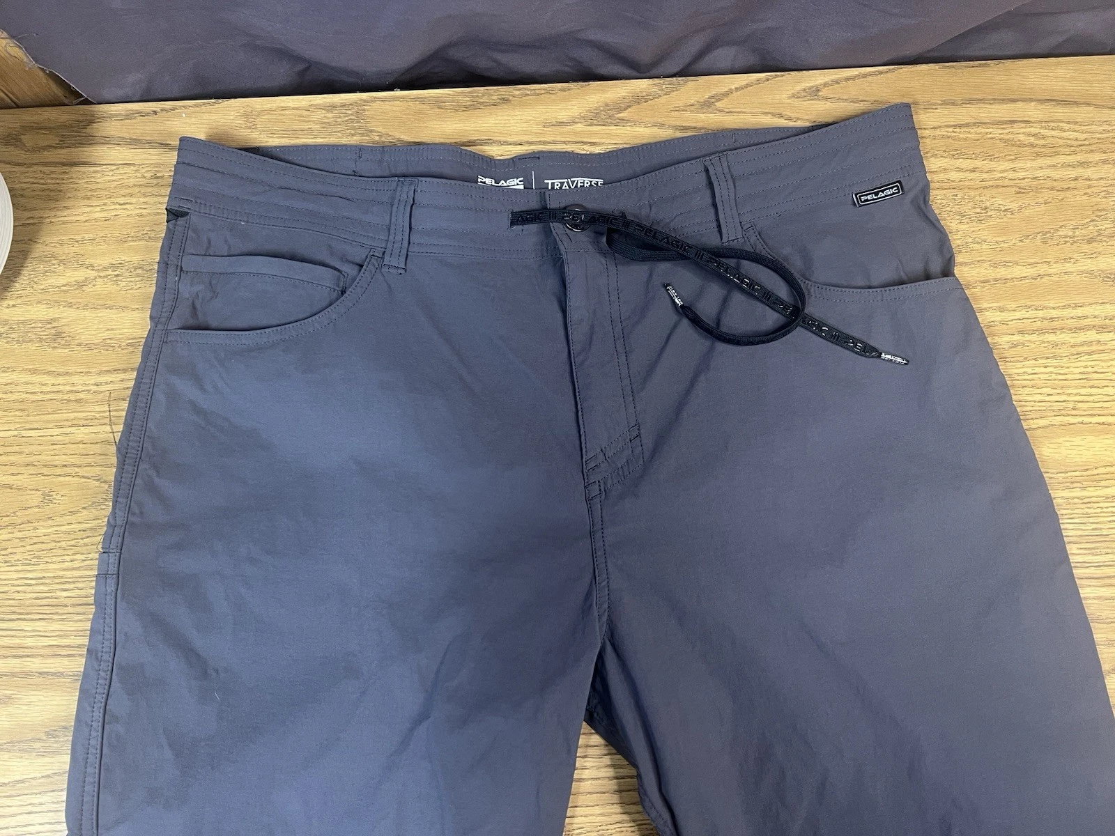 Pelagic Traverse Pants Mens 40 Gray Nylon Fishing Quick Dry Lightweight Stretch