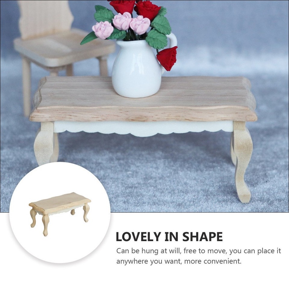 Miniature Tea Table Mini House Furniture Tea Table Model Small DIY ...