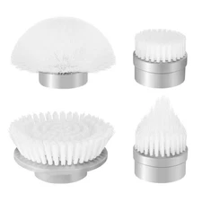 4Pcs Replacement Brush Heads Attachments Set for SW1 Eelctric Spin Scrubber