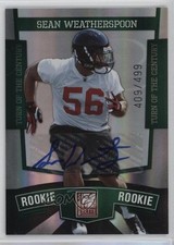 2010 Donruss Elite Rookie Turn of the Century 409/499 Sean Weatherspoon Auto 4g8