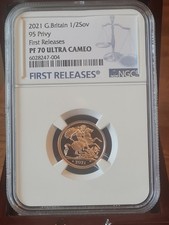 2021 95 Privy Half Proof Sovereign NGC PF70