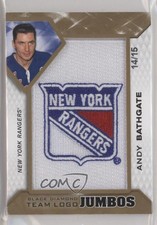 2019-20 Black Diamond Gold Team Logo 14/15 Andy Bathgate Jumbo Patch HOF n1u