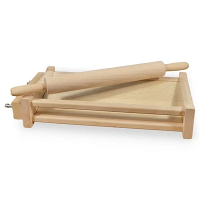 Chitarra Tagliapasta Cadre avec Rouleau Tourneboîte en Bois 1 Pièce - Photo 1/4