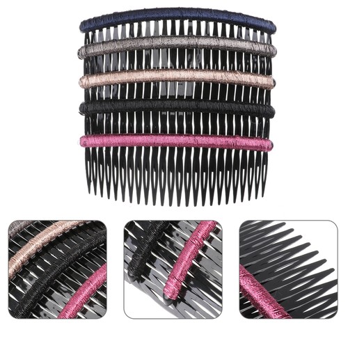 10 Pezzi Piatto Capelli Plastica Sposa Donna Pettini per Styling Scivolo Fermaglio Capelli Spilla - Foto 9 di 12