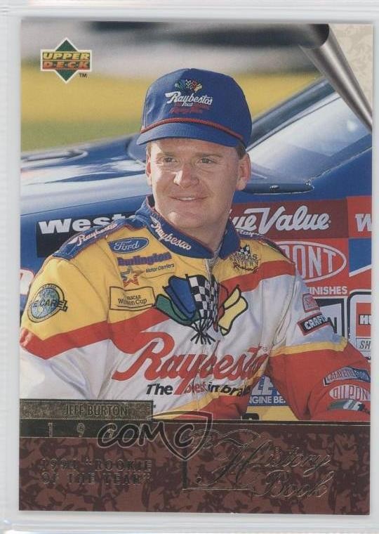 1996 Upper Deck History Book Jeff Burton #143 3a3