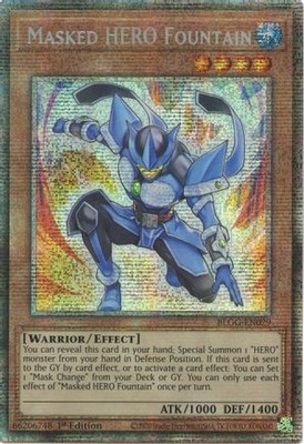 Masked HERO Fountain (Starlight Rare) (BLGG-EN029) - Battles of Legend: Glorious