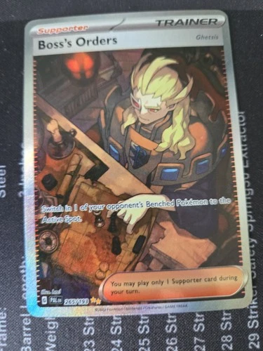 Boss’s Orders Ghetsis 265/193 Paldea Evolved Special Illustration Rare NM