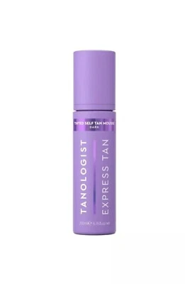 Tanologist Tinted Self-Tanning Mousse Dark Express Tan Fake False Tan 200ml NEW