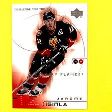 Jarome Iginla 2001-02 Upper Deck Challenge for the Cup Card #9 Calgary Flames