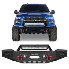 For 2018 2019 2020 Ford F150 Front Bumper W Winch Plate Led Lights D-rings For 2018 2019 2020 Ford F150 Front Bumper W Winch Plate Led Lights D-rings
