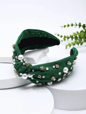 Headbands Women Hair Head Bands Diademas Para Mujer- 2 pcs Green/Black