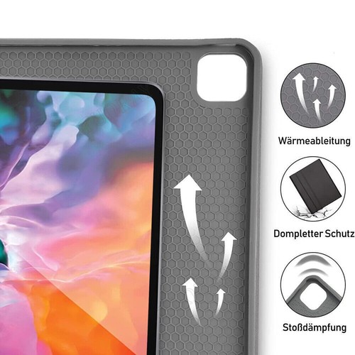Für Samsung Galaxy Tab S9/S9 FE/S8/S7/A9+ QWERTZ Beleuchtete Tastatur Maus Hülle - Bild 11 von 35