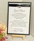 Wedding Guest Book Sign with Easel - Bat Design - Gothic/Wicca