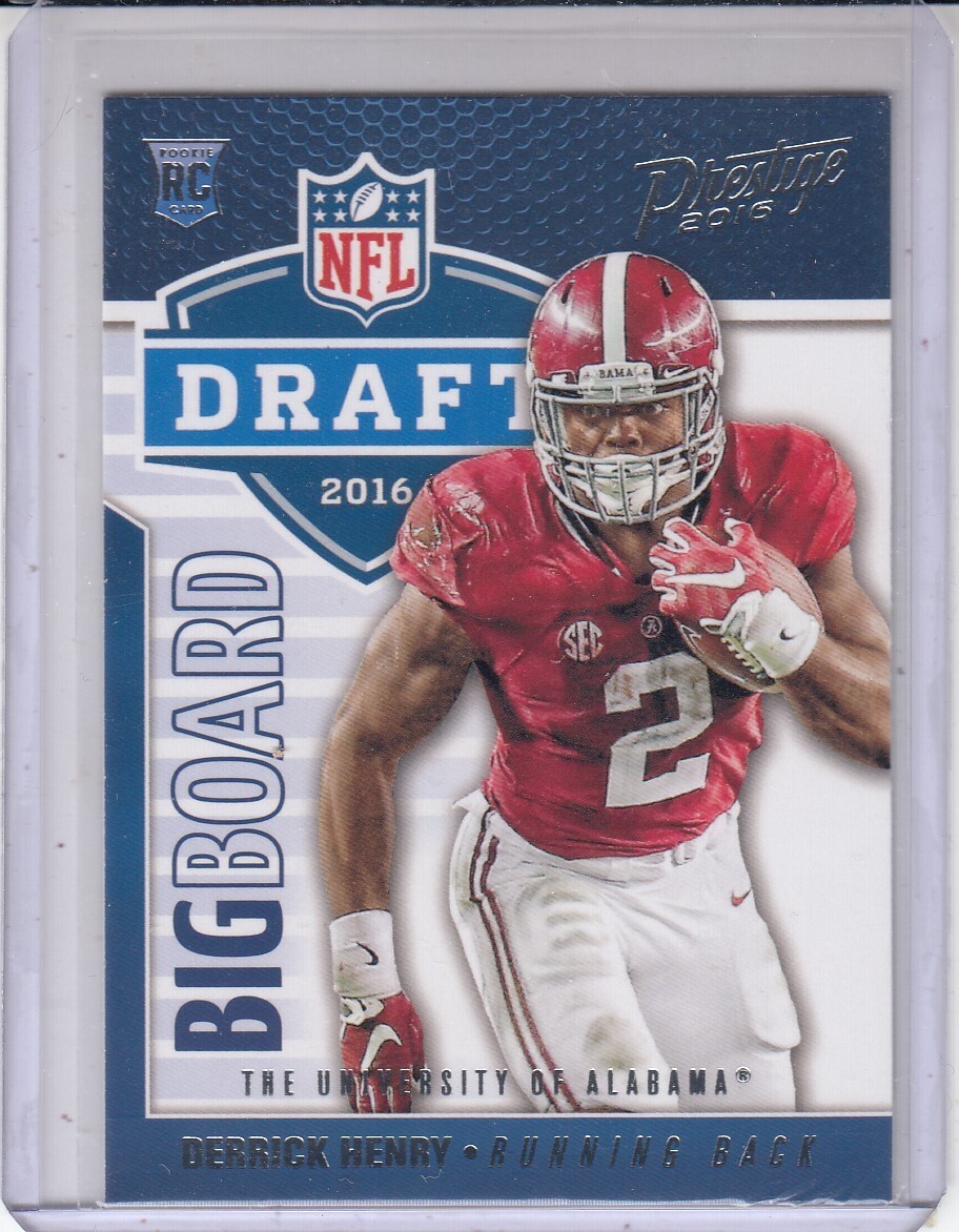 DERRICK HENRY 2016 Panini Prestige Draft Big Board #4 RC Crimson Tide
