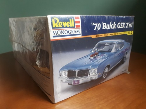 Revell Monogram '70 Buick GSX 2'n1 1:24 Scale Model CAR KIT NIB, Damaged Seal - Photo 10 sur 12