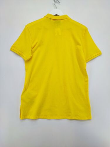 Armani Jean's Polo Men's Yellow Cotton Short Sleeve Shirt Size L - Picture 2 of 12