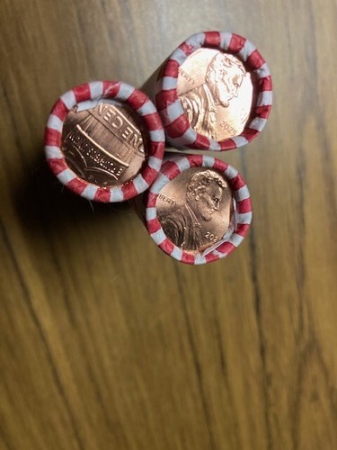2025 P Lincoln Penny 10 Sealed Bank Rolls 500 Coins (Brilliant UNCIRCULATED) - Picture 3 of 6