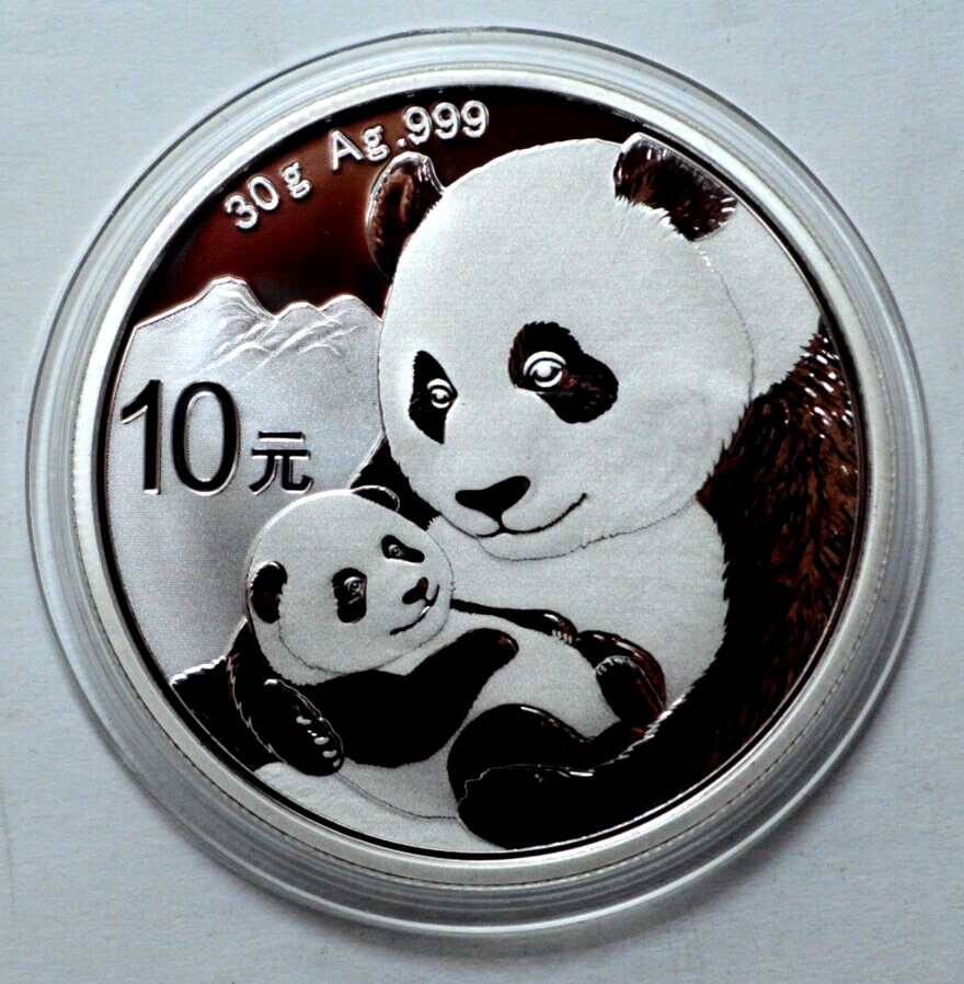 2019 10元 パンダ銀貨 30g Ag.999 2019 China 10 Yn 30g Ag .999 Silver Panda Silver Coin UNC Round in
