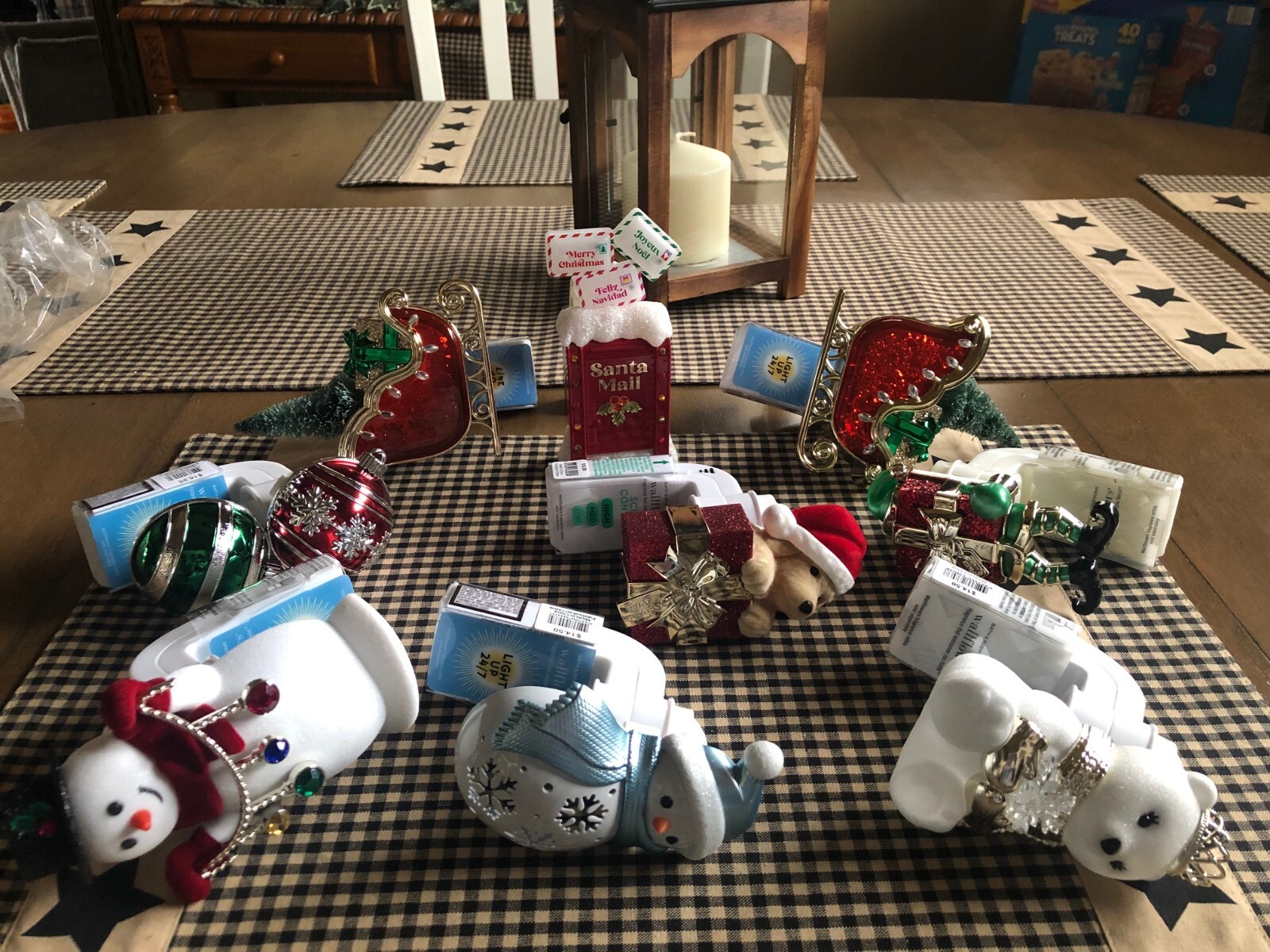 Lot of 9 Christmas & Winter Bath & Body Works Wallflower Plug Ins-ALL NEW-image