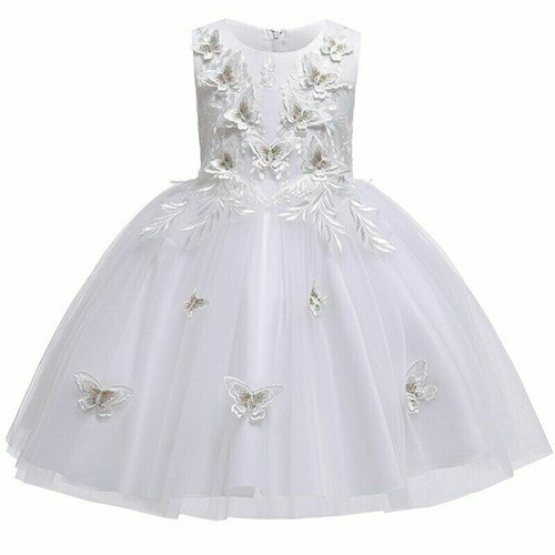 Kids Flower Girl Dress Wedding Clothing Children Princess Party Birthday Dresses - Picture 6 of 9