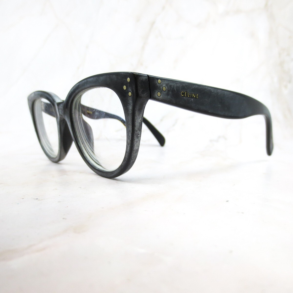 Celine Eyeglasses Frame CL41379-807 Women's Matte Black Cat Eye