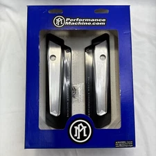 PERFORMANCE MACHINE PM SADDLEBAG LATCH COVERS SCALLOP 1993-2013 HARLEY 0200-2004
