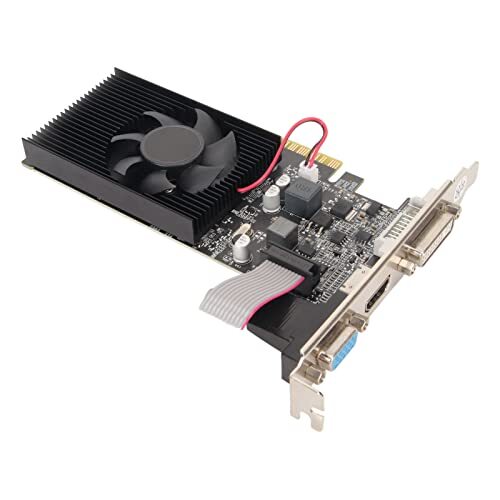 1G DDR3 Graphics Card, Gaming Video Graphics Card with Fast Cooling Fan, 64  - Bild 2 von 8