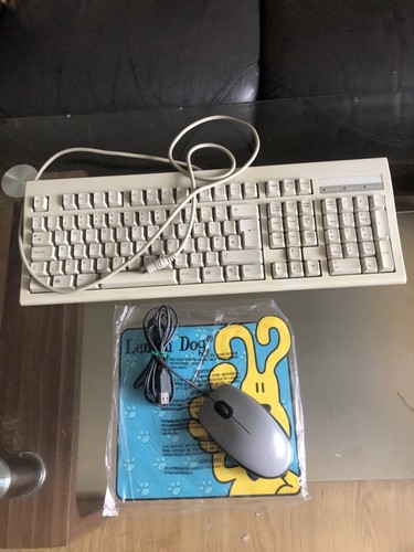 Vintage Key Tronic mechanical keyboard, SG-1000 Series With Logitech Mouse & Mat - Zdjęcie 2 z 16