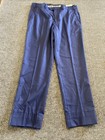 Alfani Pants Mens 36x34 Navy Slim Fit Stretch Dress Pant