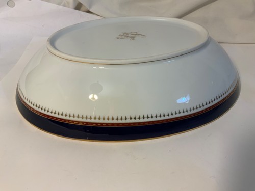 Fitz & Floyd Starburst Cobalt Inglaze 10" Oval Serving Bowl - MINT A11 - Picture 4 of 7