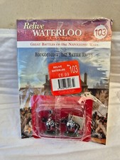 ISSUE 103 DEL PRADO RELIVE WATERLOO SET OF 2 PAINTED LEAD SOLDIERS DWA059 28MM