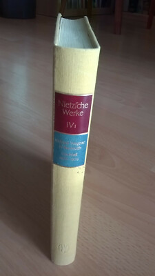 NIETZSCHE    werke  IV,1    de gruyter  geb.