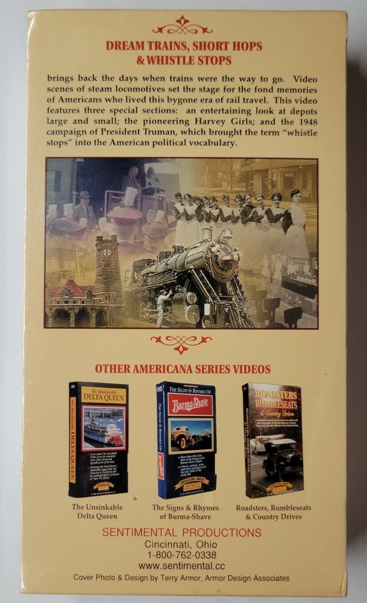 Dream Trains Short Hops & Whistle Stops (VHS, 1996) | eBay