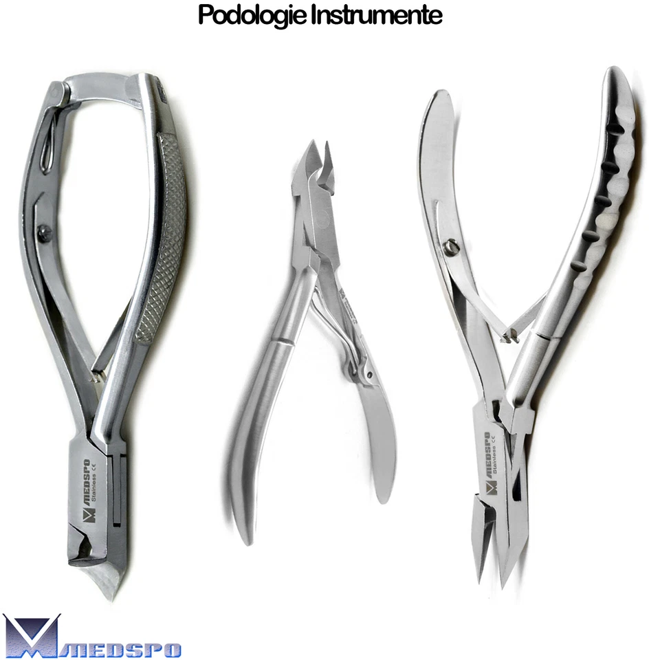 MEDSPO Podologie Nagel Zange Kopf Schneider Nagelhaut Eingewachsener Knipser Fußnagel